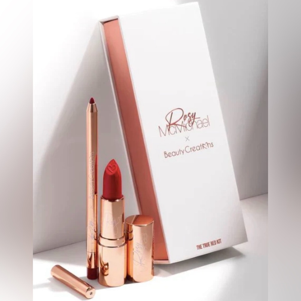 Rosy McMichael x Beauty Creations The True Red Lip Kit - NWT